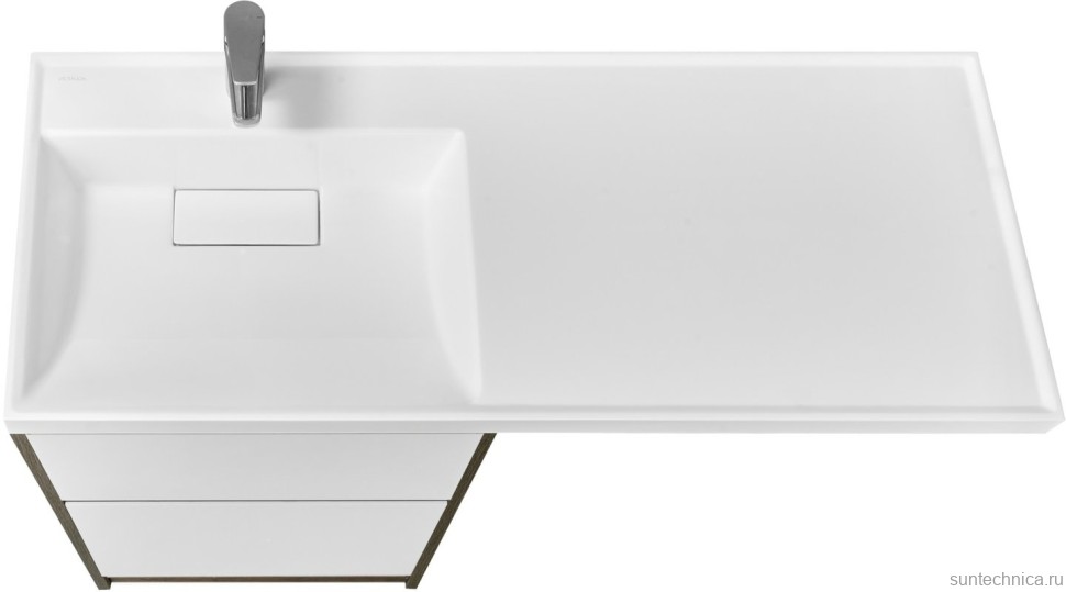 Тумба под раковину без столешницы AQUATON Лондри 60 дуб кантри, фасад белый