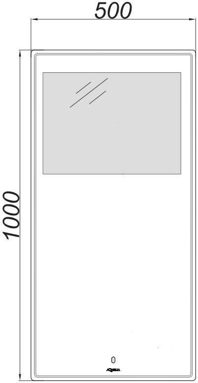 Мебель для ванной комнаты Aqwella Alba 60 L, подвесная, светлый камень, матовая белая