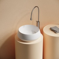 Раковина накладная Ceramicanova Maya круглая 40 см цвет белый CN12004