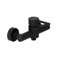 Душевой комплект Смеситель для душа Damixa Scandinavian Pure 362000300 черный + Стойка 936000300 черная матовая