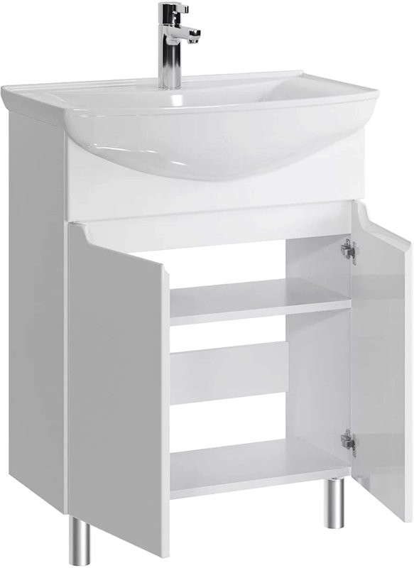 Тумба под раковину SanStar Bianca 75 напольная, белая