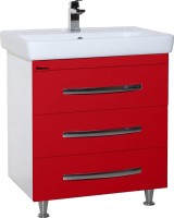 Мебель для ванной комнаты Bellezza Рокко 80 напольная, красная