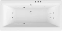 Акриловая ванна Excellent Pryzmat WAEX.PRY20.SMART 200x90 см, встраиваемая, с гидромассажем, белая, с каркасом, со сливом-переливом