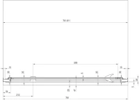 Душевая дверь в нишу Ravak Pivot PDOP1-80 Transparent, профиль и ручки белые