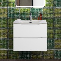 Тумба с раковиной BelBagno Marino-cer-n 60 подвесная, bianco lucido