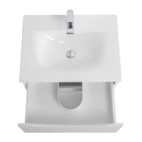 Тумба с раковиной BelBagno Marino-cer-n 60 подвесная, bianco lucido