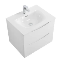Тумба с раковиной BelBagno Marino-cer-n 60 подвесная, bianco lucido