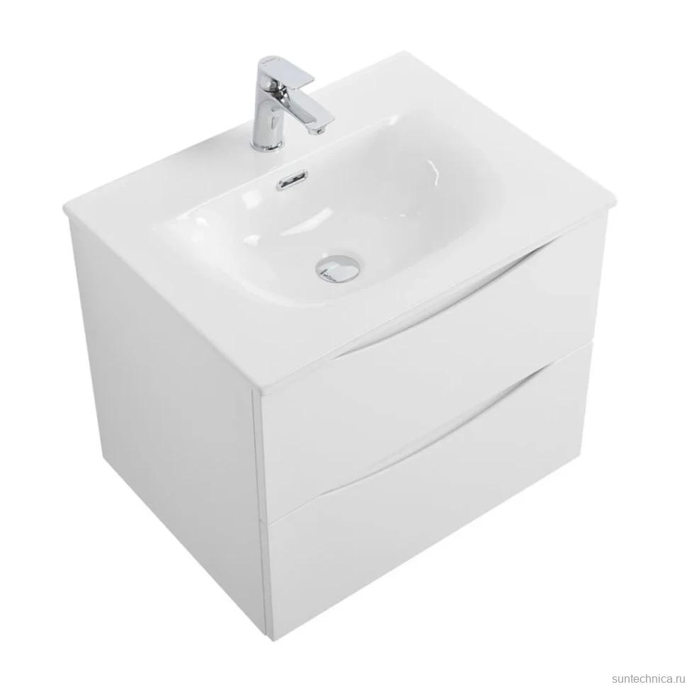 Тумба с раковиной BelBagno Marino-cer-n 60 подвесная, bianco lucido