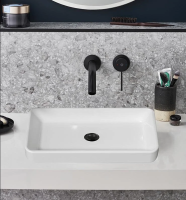 Накладная раковина Jacob Delafon Vox 55 глянцевая белая, прямоугольная