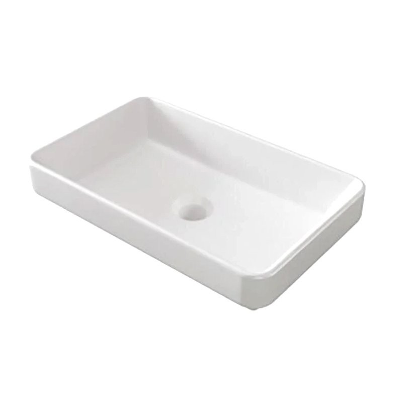 Накладная раковина Jacob Delafon Vox 55 глянцевая белая, прямоугольная