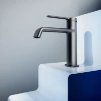 Смеситель для раковины металл Gun Metal, AQUAme Asti AQM6410GM