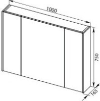 Мебель для ванной комнаты Aquanet Гласс 100