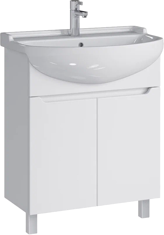 Тумба под раковину SanStar Лайн 70 напольная, белая