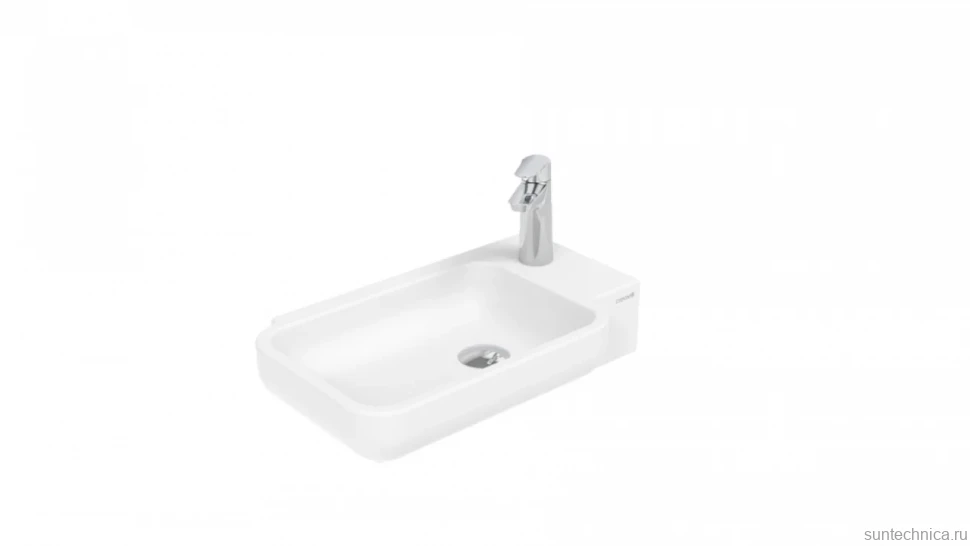 Раковина маленькая в туалет Creavit Elmas TP027-00CB00E-0000 белая глянцевая