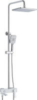 Душевая стойка Rose R2736F белый, хром