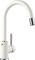 Комплект Мойка Blanco Metra 6 белая + Смеситель Mida-S Silgranit 521457