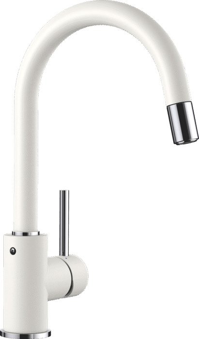 Комплект Мойка Blanco Metra 6 белая + Смеситель Mida-S Silgranit 521457