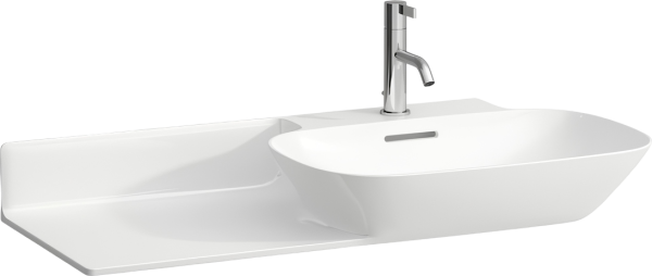 Раковина подвесная Laufen Ino 8.1330.1.000.104.1 90 белая, овальная, со столешницей слева