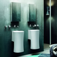 Раковина подвесная Azzurra Nativo LALS035370N0BI/(NAT200/0bi)*0 34 белая, овальная, фаянс