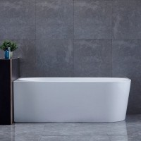 Акриловая ванна Vincea VBT-402-1700L 170x80 см, левая, пристенная, белая, асимметричная, на ножках, со сливом-переливом