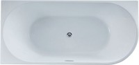Акриловая ванна Vincea VBT-402-1700L 170x80 см, левая, пристенная, белая, асимметричная, на ножках, со сливом-переливом