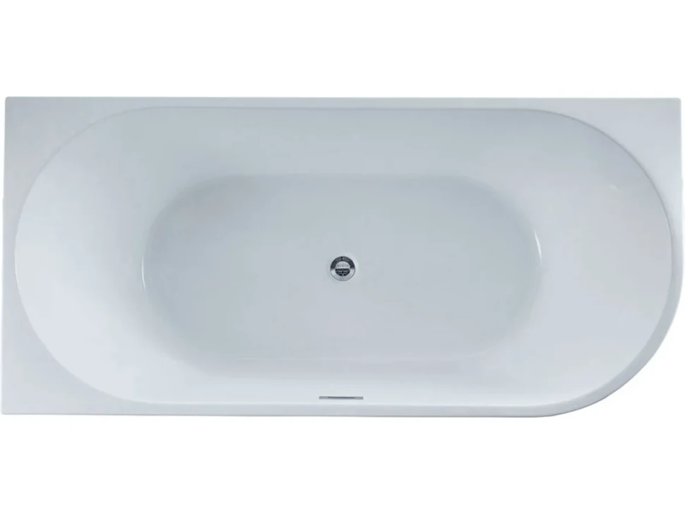 Акриловая ванна Vincea VBT-402-1700L 170x80 см, левая, пристенная, белая, асимметричная, на ножках, со сливом-переливом