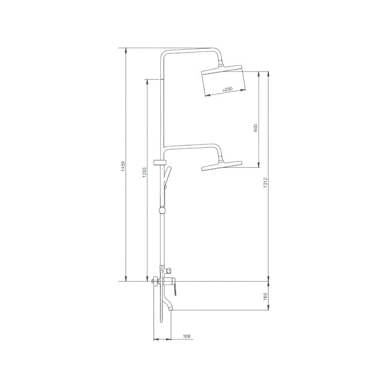 Душевая стойка Splenka S50 S50.24.09 графит