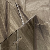 Шторка на ванну Maybahglass MGV-657-4 69 см, профиль хром, стекло бронза