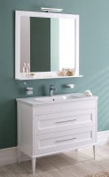 Тумба с раковиной Aquanet Бостон М 100 ручки хром