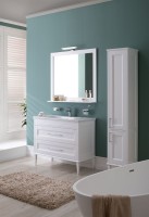 Тумба с раковиной Aquanet Бостон М 100 ручки хром
