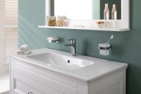 Тумба с раковиной Aquanet Бостон М 100 ручки хром