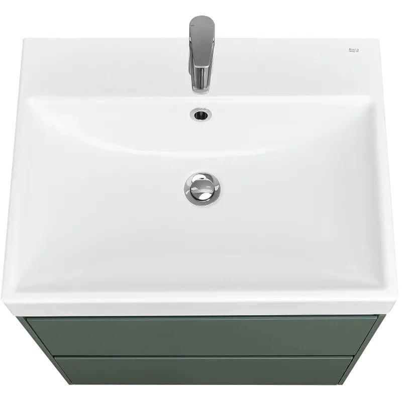 Тумба с раковиной Roca Ona 60 зеленая матовая