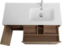 Тумба с раковиной BelBagno Kraft 100 R, 2 ящика, дверца, rovere nebrasca nature