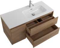 Тумба с раковиной BelBagno Kraft 100 R, 2 ящика, дверца, rovere nebrasca nature