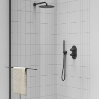 Шланговое подключение Ravak Chrome 706.21BLM с держателем для душа, матовый черный