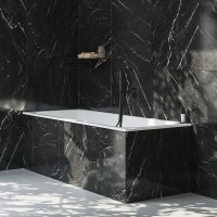 Шланговое подключение Ravak Chrome 706.21BLM с держателем для душа, матовый черный