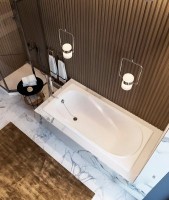Чугунная ванна Goldman Elegant 200x85 см, встраиваемая, на ножках