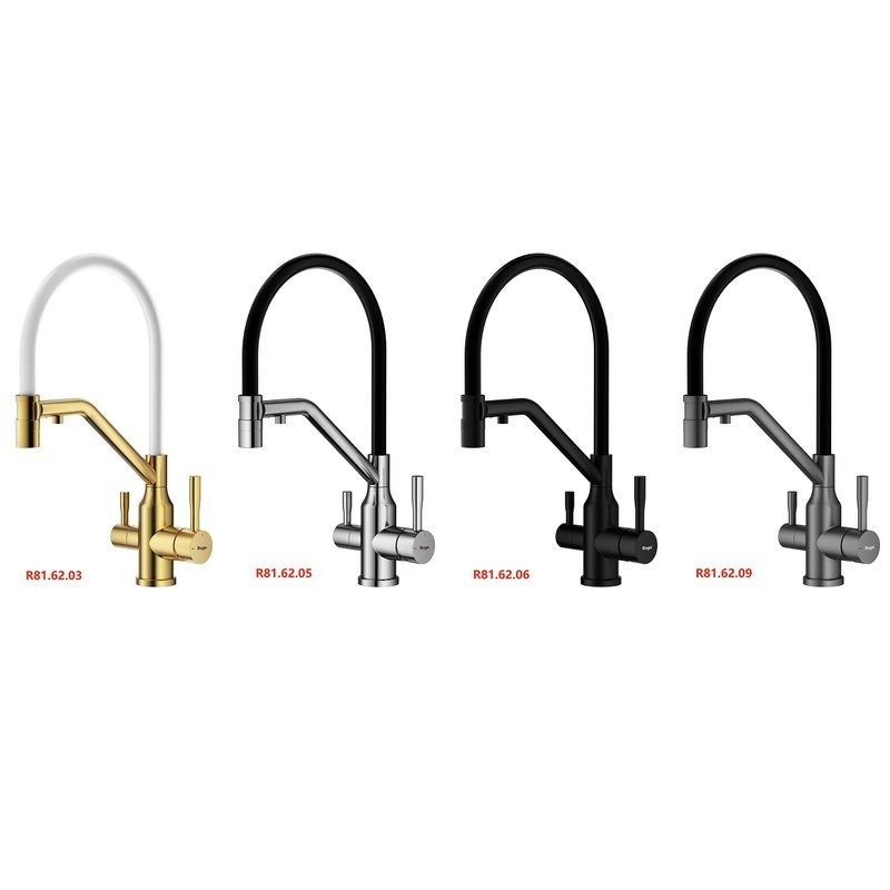 Смеситель для кухни с подключением фильтра Raglo R81.62.06, черный