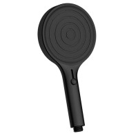 Лейка для душа 135 мм, 4 режима, черный, AQUAme AQM8503MB