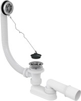 Слив-перелив для ванны AlcaPlast A501 52 мм, хром, с сифоном Слив-перелив для ванны AlcaPlast A501 52 мм, хром, с сифоном