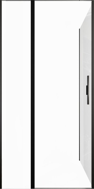 Душевой уголок Allen Brau Priority 100x90, профиль черный браш, стекло прозрачное