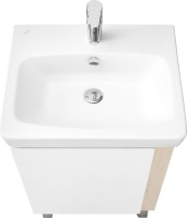 Тумба с раковиной AQUATON Кантри 55, белый/дуб верона