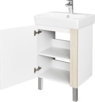 Тумба с раковиной AQUATON Кантри 55, белый/дуб верона