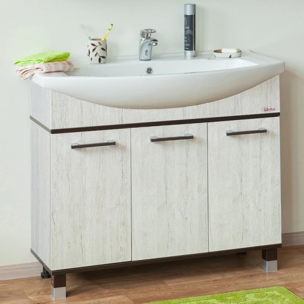 Тумба с раковиной Sanflor Толедо 105, венге, орегон