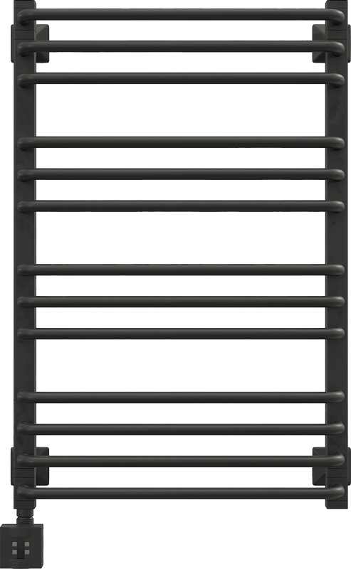 Полотенцесушитель электрический EWRIKA Кассандра Pd 80x50 L, черный матовый