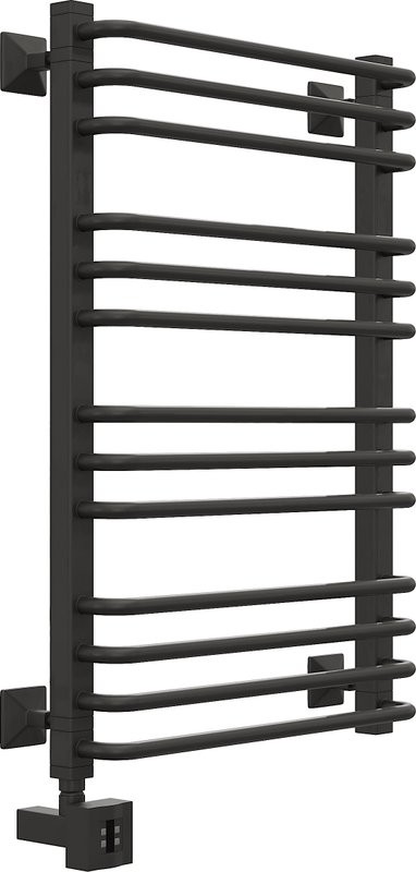 Полотенцесушитель электрический EWRIKA Кассандра Pd 80x50 L, черный матовый