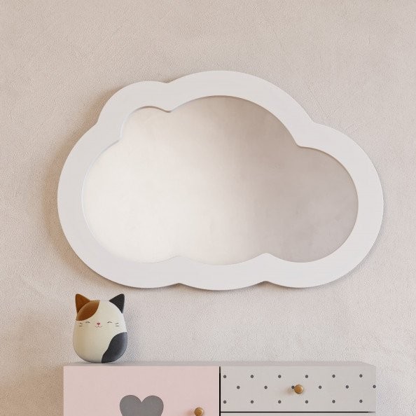 Зеркало AQUATON Каспер Облако 77x52 белое матовое