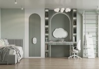 Зеркало AQUATON Каспер Облако 77x52 белое матовое