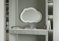 Зеркало AQUATON Каспер Облако 77x52 белое матовое