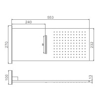 Верхний душ Raglo R452 R452.01.09 графит Верхний душ Raglo R452 R452.01.09 графит